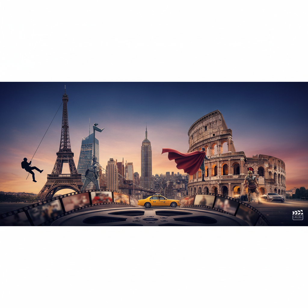 Roteiro de Cinema: Cidades Reais que Serviram de Cenário para Grandes Filmes e Séries 🎬