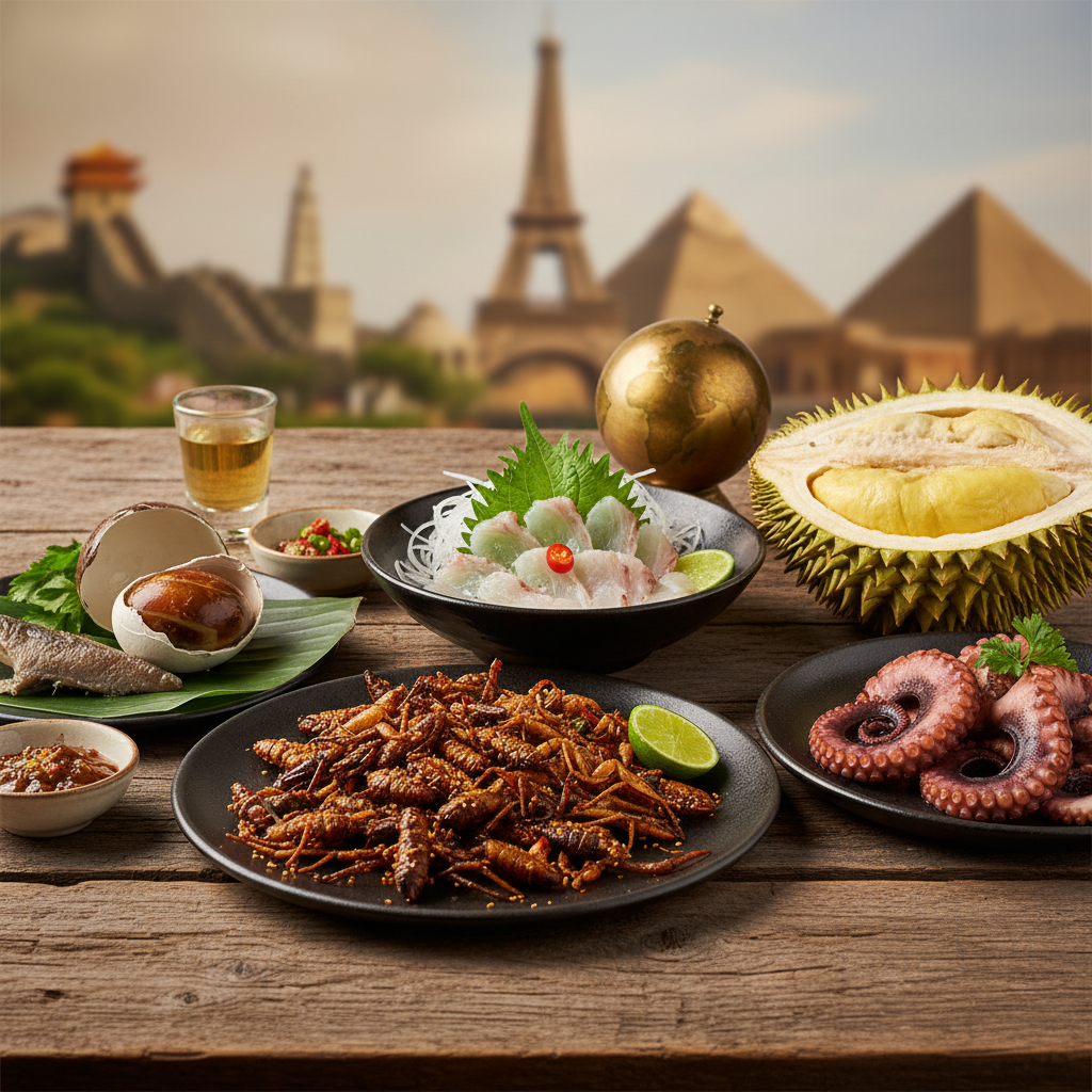 Gastronomia Exótica: Pratos Típicos Que Você Precisa Ter Coragem Para Provar Pelo Mundo 🌍