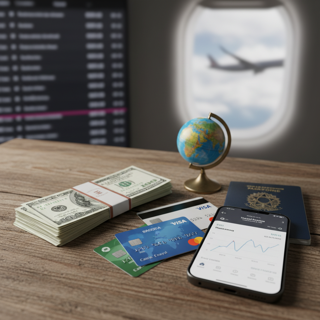 Dólar ou Cartão? A forma mais inteligente de levar dinheiro para o exterior hoje em dia.